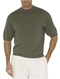 Pronto Uomo Silk/Cotton Short Sleeve Mock-Neck