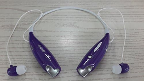 SoundBEATS Universal Hv-800 Wireless Music A2dp Stereo Bluetooth Headset Universal Vibration Neckband Style Headset Earphone Headphone for Cellphones Enabled Bluetooth (purple, HBS-800)