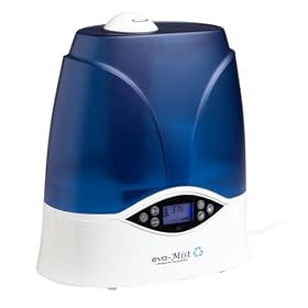 Eva-Mist edv-2500i Ultra Sonic Humidifier with Digital Humidistat and Nightlight with 7 Colors