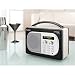 PURE EVOKE MIO MIDNIGHT 50'S STYLE DAB RADIO WITH BUILT-IN CHARGEPAK