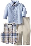 Nautica Dress Up Baby-boys Infant Gustav Plaid Vest Set
