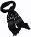 Pure Alpaca Natural Fiber Scarf in Designer Black Charcoal