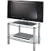 Sona TV28-2G 2 Shelf Glass TV Stand from Stand & Deliver Image