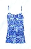 It Figures! Hip Hider Collection Watercolor Print Skortini (Tank and Shorts) Swimsuit RETAIL VALUE $95