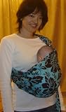Lite-On-Shoulder Ring/Pouch Hybrid Baby Sling (Vintage Silhouette)