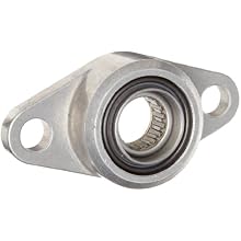 Spyraflo HF3-16M-N Self-Aligning, Needle-Roller Bearing With Aluminum 2-Bolt Hole, 16 mm Inner-Diameter Housing-Flange