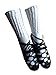 CELTIC CREATIONS Diamonte Ankle Arch Support Poodle Socks for Irish Dancing -Radiant White with Seamless Toe
