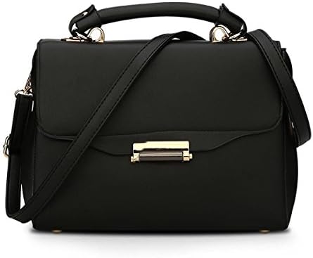 Allway store Fashion Women Messenger Bags Shoulder Bags Comfortable Handbag Crossbody Bag (black)