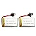 GoolRC 2pcs Original JJRC H8C-10 Battery 7.4V 500mAh Li-po Battery for JJRC H8C DFD F183 F182 RC Quadcopter