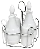 5-Piece Oil, Vinegar, Salt & Pepper Set with Rack