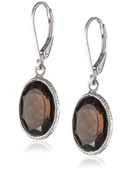 Sterling Silver and Faceted Gemstone Earrings