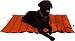 Adventure Mat Dog Bed by Kakadu Pet, Medium, 37 1/2" x 31 1/2", Mandarin & Midnight (Orange & Black)