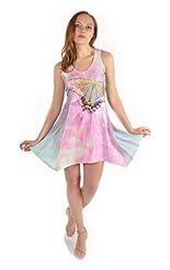 General Print Polyester Lace-Up Stretchy  Dress