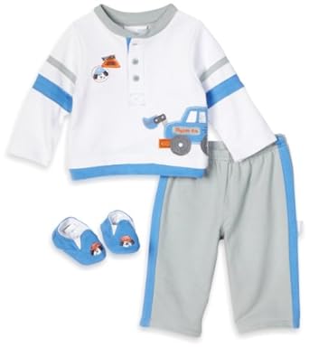 Vitamins Baby-boys Newborn Work Zone 2 Piece Pant Set and Shoe Vitamins Baby-boys Newborn Work Zone 2 Piece Pant Set and Shoe