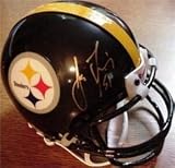 James Farrior Autographed/Hand Signed Pittsburgh Steelers Football Mini Helmet