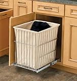 Rev-A-Shelf RSHRV.1520 S CR 19.38 in. H Wire Pullout Hamper-Chrome