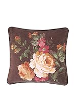 COINCASA Cojín 30 x 30 cm (Marrón Oscuro/Multicolor)