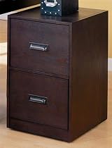 Contemporary Wood Grain Finis Letter Size Vertical File Cabinet