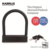 Kabrus Alarmed U Lock / Alarm D Lock / Alarmed Lock for Securing Bike / Scooters / Motorcycle / Motorbike Helmets / trailer security / Securing Bicycles / Caravan Security / Securing Trailers
