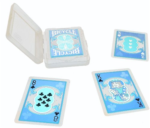 Childrens Toyshop  Toys : Bicycle Clear Playing Cards - Teal