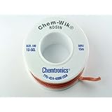 Chemtronics Desoldering Braid, Chem-Wik, Rosin, 10-50L 0.10", 50ft.