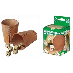 Spielkartenfabrik Altenburger 6691 - Lederw�rfelbecher mit 6 W�rfel, Faltschachtel