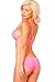 Pink Lipstick Women's Cage Top and Panty Set