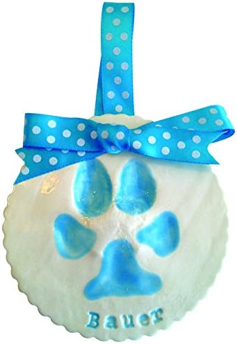 Dog Paw Print Clay Keepsake - Customized From Your Pets Print