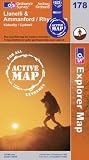 Llanelli and Ammanford / Rhydaman (OS Explorer Map Active) (OS Explorer Map Active)