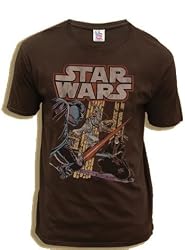 Junk Food Star Wars Jedi Fight Dark Chocolate T-shirt Tee