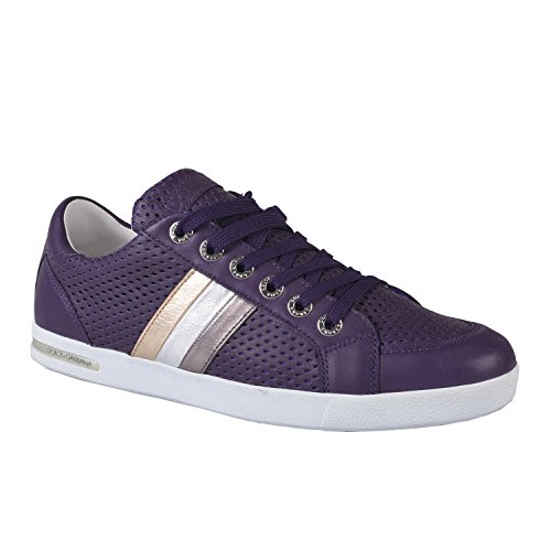 Dolce  Gabbana Mens Purple Leather Sneakers Shoes US 6 IT 5 EU 39 ... Dolce  Gabbana Mens Purple Leather Sneakers Shoes US 6 IT 5 EU 39 ...