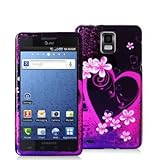 Electromaster(TM) Brand - Purple Love Design Crystal Hard Skin Case Cover N ....