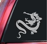 Chinese Dragon Vinyl Decal Sticker - Grey