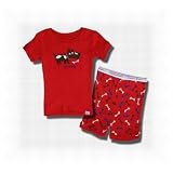 Calvin Klein "Doggie" 2 piece pajama for toddlers in Red