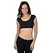 Fashion Corner Juniors Layering Cap Sleeve Silky Cropped Tee