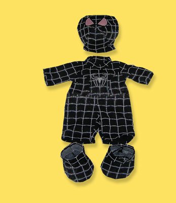 41hiU62cAJL 4016 Black Spider Bear II Outfit for 14   18 stuffed Animals