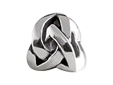 SilveRado(tm) MIB078 Sterling Silver Celtic Modern Infinite Knot Bead / Charm