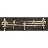 Mayer Mill Brass Fleur De Lis Rack