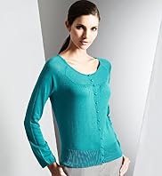 Autograph Silk Rich Long Sleeve Yoke Cardigan