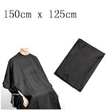 SODIAL(TM) Black Hair Cut Hairdressing Hairdressers Barbers Cape Gown