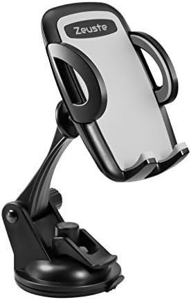 Car Mount Holder,Zeuste Phone Holder for Dashboard and Windshield - Universal Car Phone Holder for iPhone 7 Plus iPhone 6s Plus iPhone 5s Samsung Galaxy S7 LG Phone and Other Smartphones GPS devices