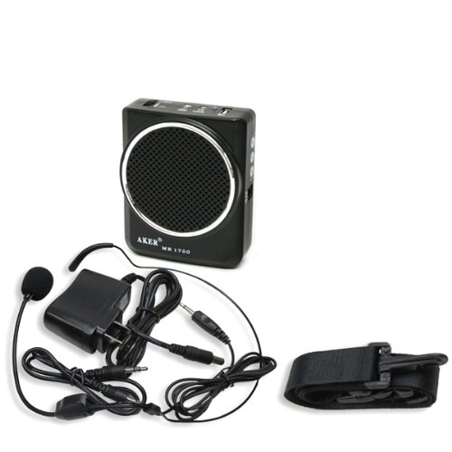 3.5mm Portable Voice Amplifier With Microphone Headset 12W 7.5V 2000mAh