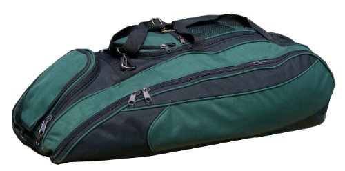 Black & Dark Green Cobra Softball Baseball Bat Equipment Roller Bag