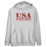 Old Athletes Go-Kart Racing Mens Hoodie