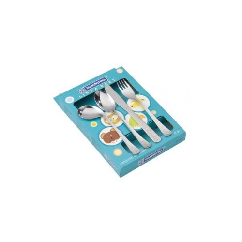 Tramontina 66970/010 Kinderbesteck Set 4 teilig Baby Preisvergleich