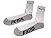 Puma Black Crew Cut Socks for Men (6 Pairs), Shoe Size 6-12.5