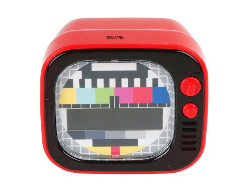 Wanted Alarm Clock Television, Led Red, Plastic Picture