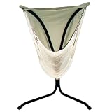 Outdoor Living : Green Eggs and Hammocks XCHAIR Superweave Hammock Chair with Canopy, Taupe Canopy