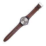 Swatch - STAM100 Be On Time (alarm) - Analogue - montre Homme - Bracelet en Cuir