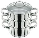 Judge 16cm 3 Tier Multi Steamer with Glass Lid